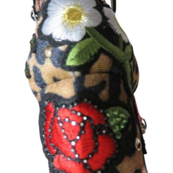 Steve Madden Inca boho floral embroidered embellished sandals flats 9.5 - Picture 10 of 13